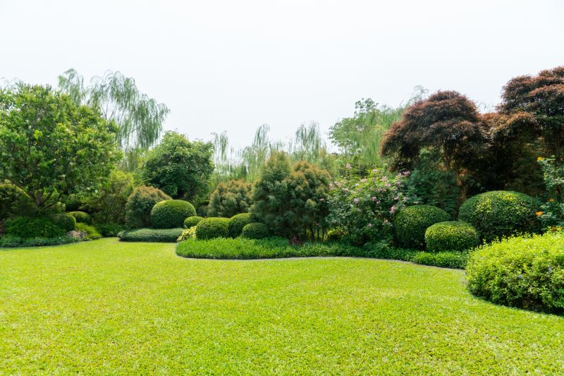 Landscaped Property with Trimmed Trees